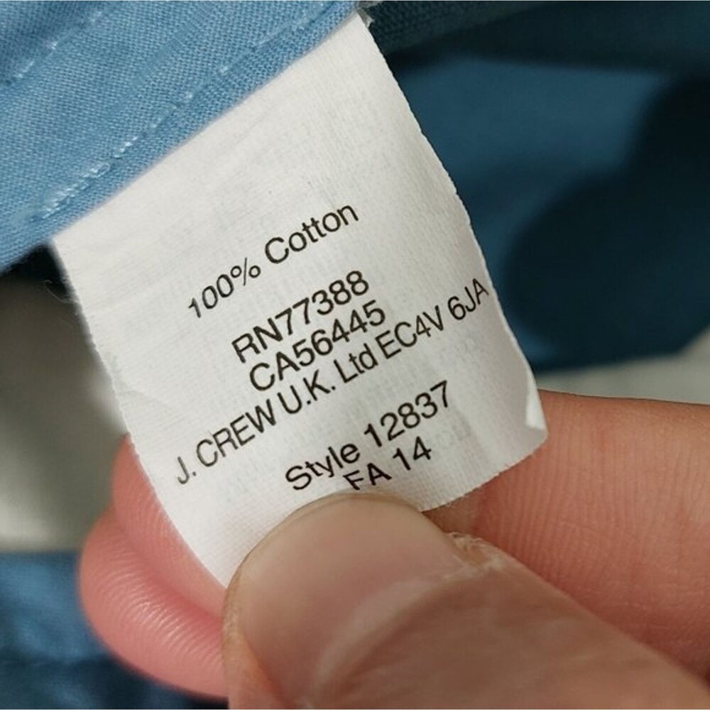 J. Crew The Bleecker Blue Chino Pants Men's Size 33X32 - Picture 12 of 12